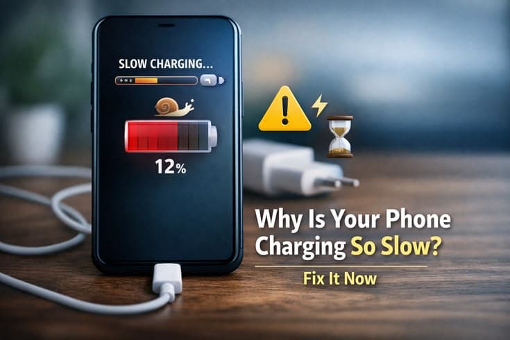 Phone charges slowly fix