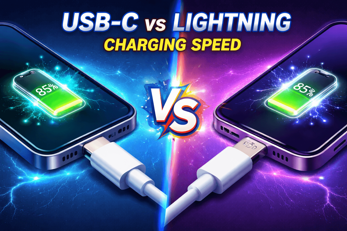 USB-C vs Lightning Charging Speed