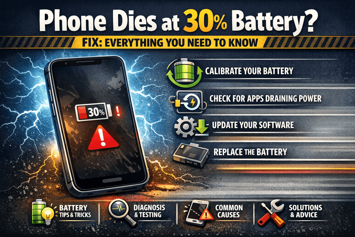 Phone Dies at 30 Percent Battery Fix: Everything You Need to Know